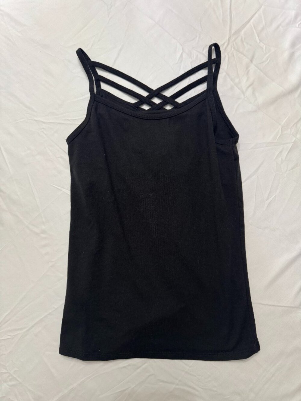 Epic Threads Black Strappy Cami Top Girls Medium